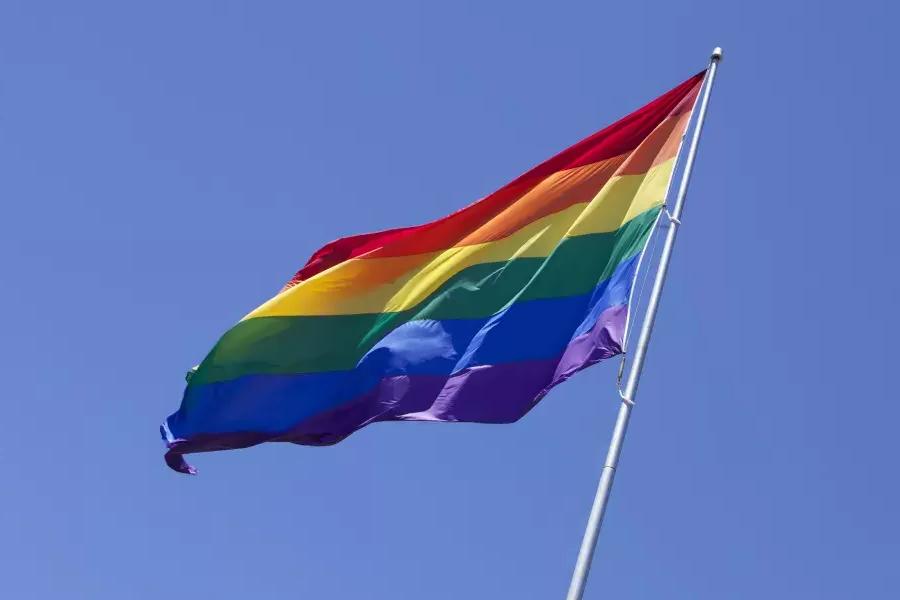 Bandiera arcobaleno gay di Castro